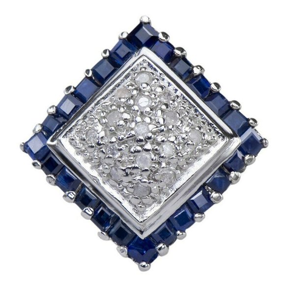 Jewelry - Women Ring Silver Tone Fashion Zircon Cluster Jewe